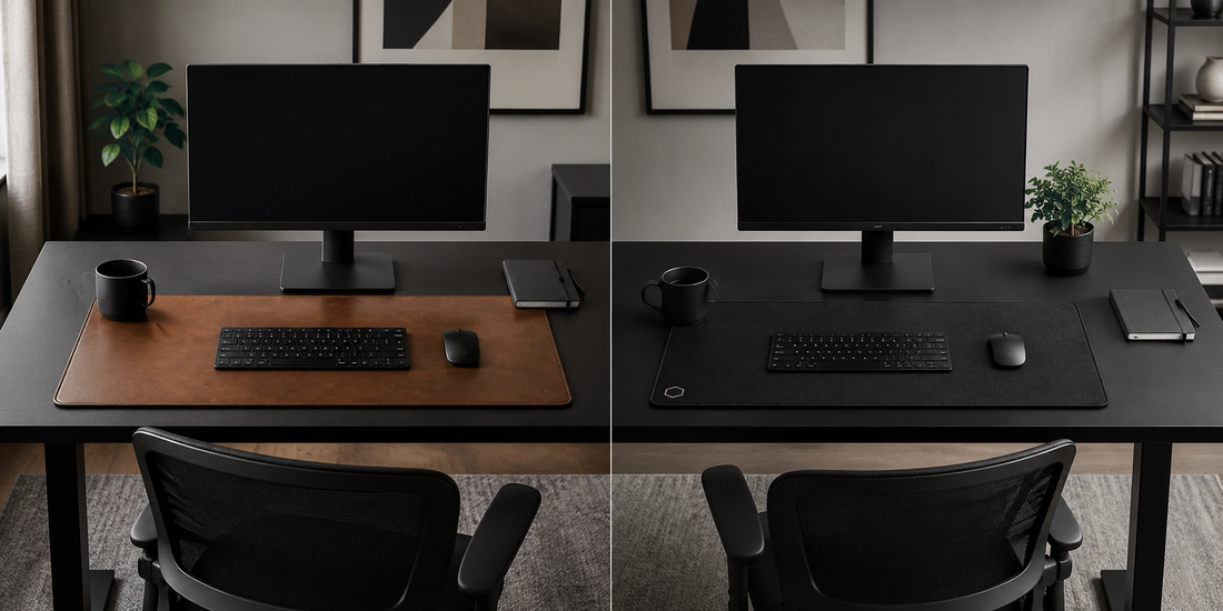 Leather vs Fabric Desk Mats: Which Suits Your Desk?